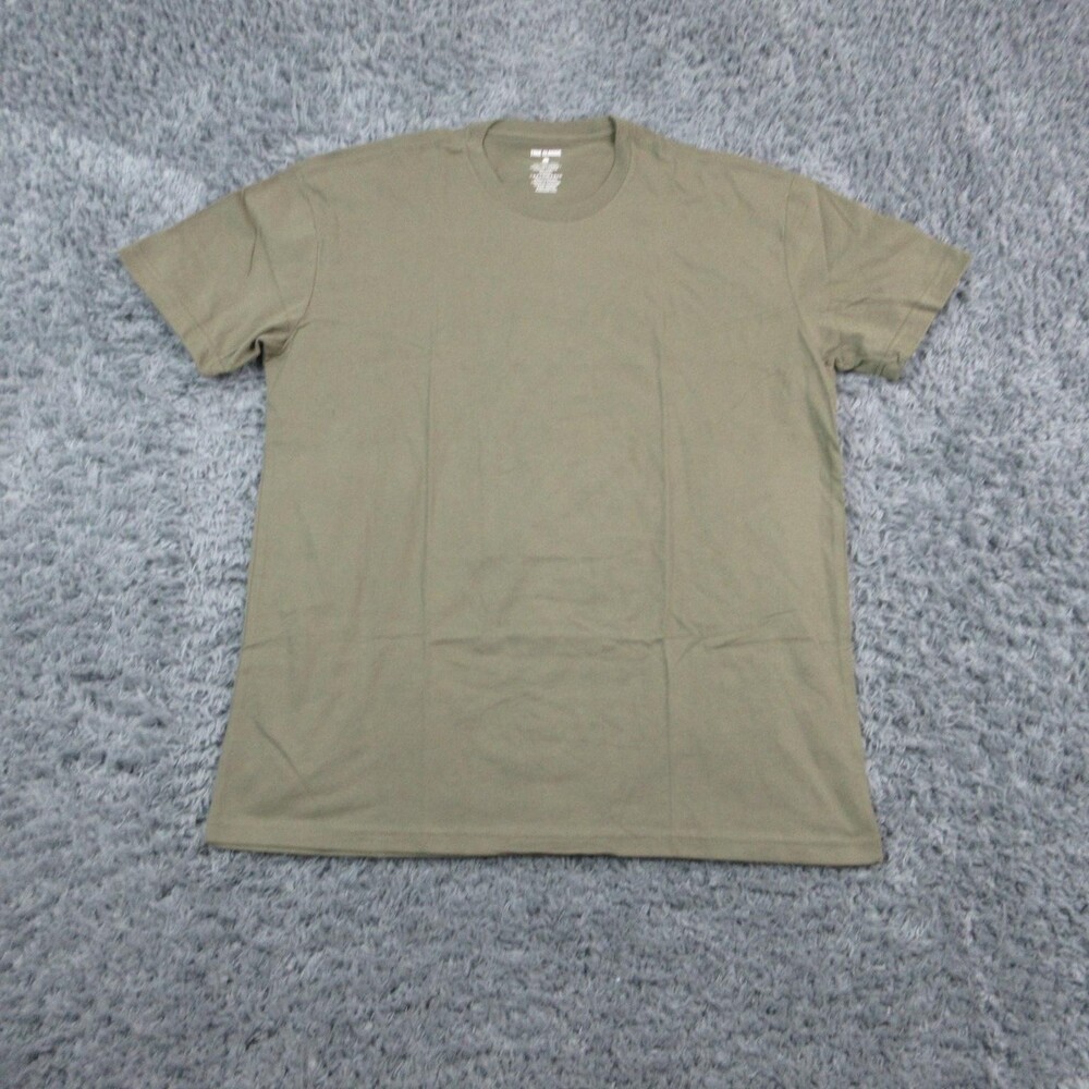 True Classic Shirt Mens XL Green Classic Crew Short Sleeve Tagless NWOT